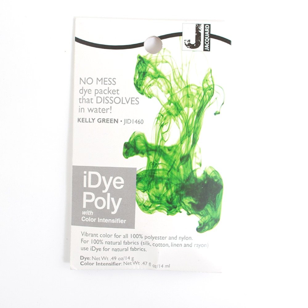 Jacquard, Fabric Dye, Art & School, iDye, Poly, 14gm, 47172, Poly Kelly Green